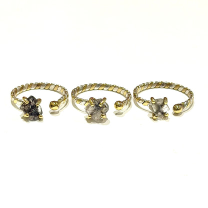 Herkimer diamond ring 11