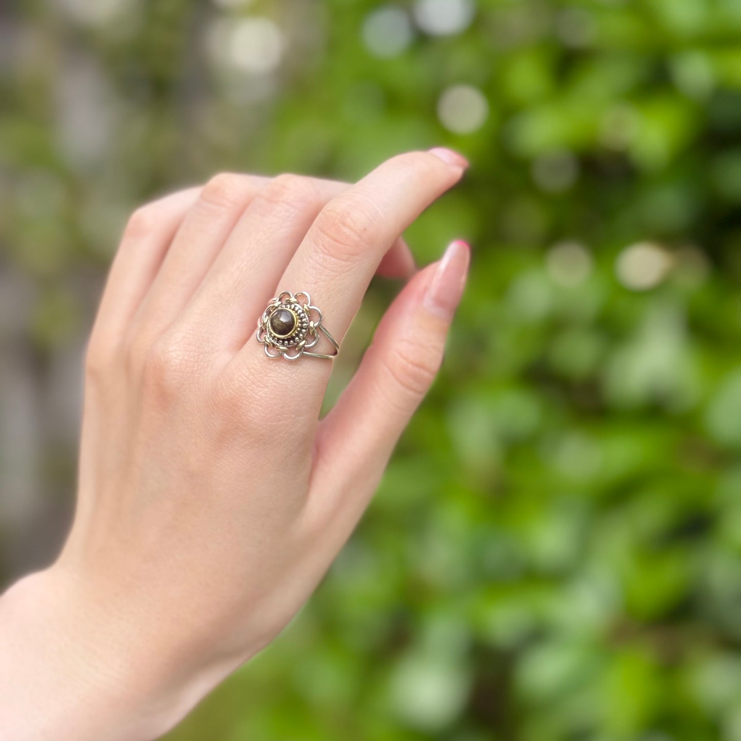 Flower design ring 13
