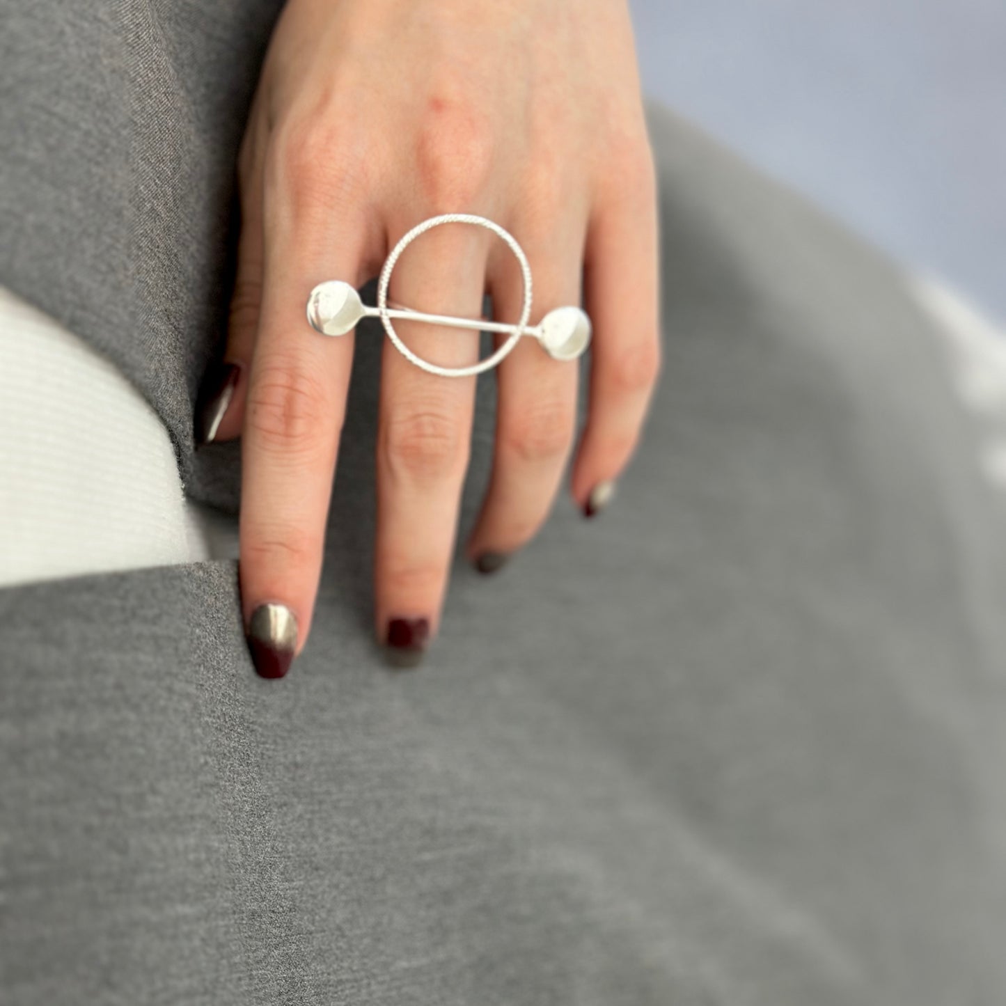 Silver925 plain ring 84