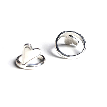 Heart plain ring 64
