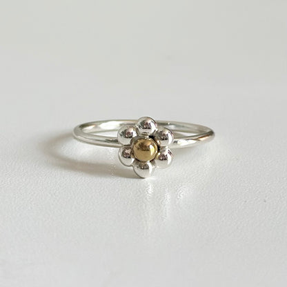 Flower plain ring 19