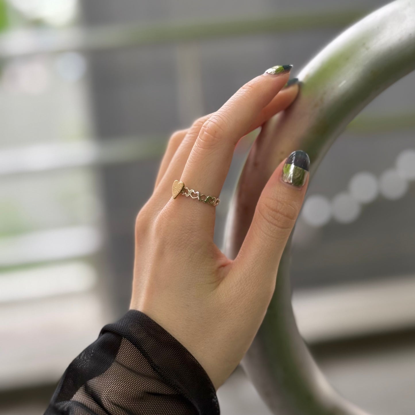 Heart plain ring 74