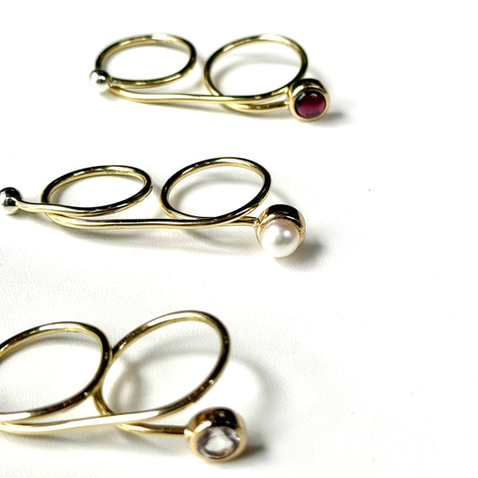 Brass 2finger ring