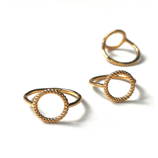 Brass plain ring 57