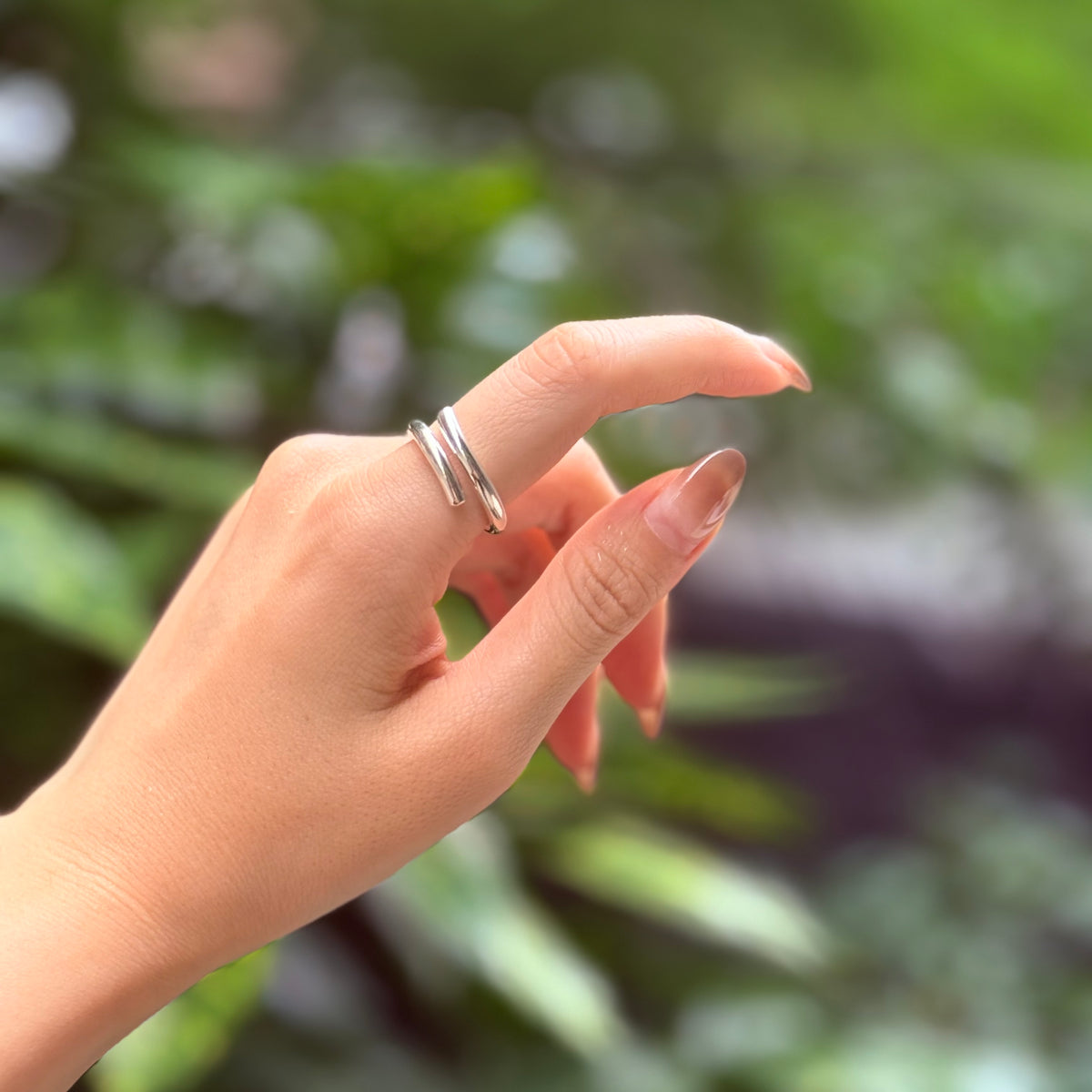 Silver925 plain ring 57
