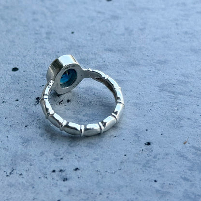 London Blue topaz ring