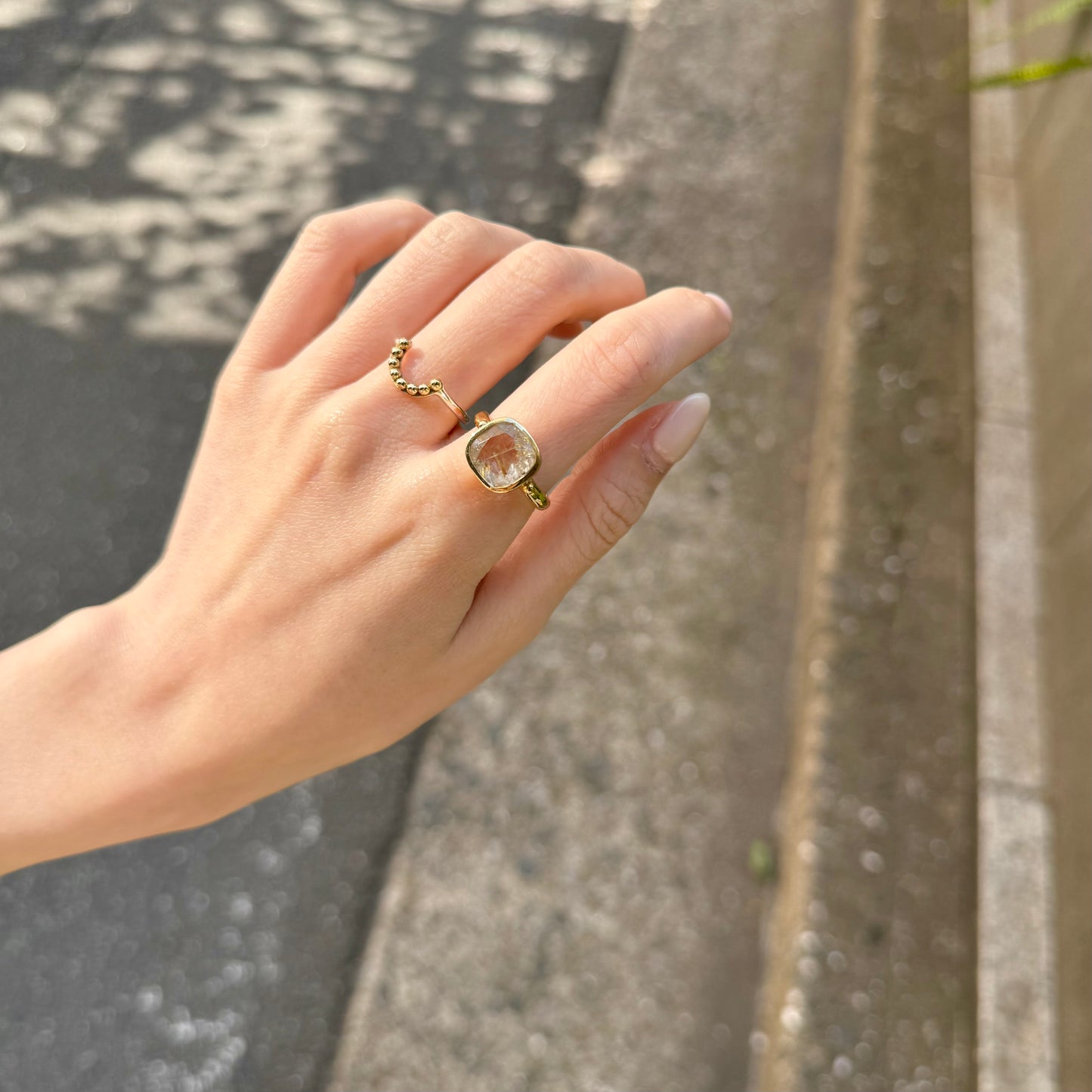 Brass square ring