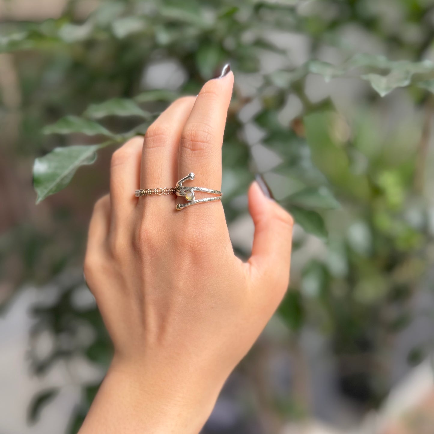 Silver925×brass design ring 20