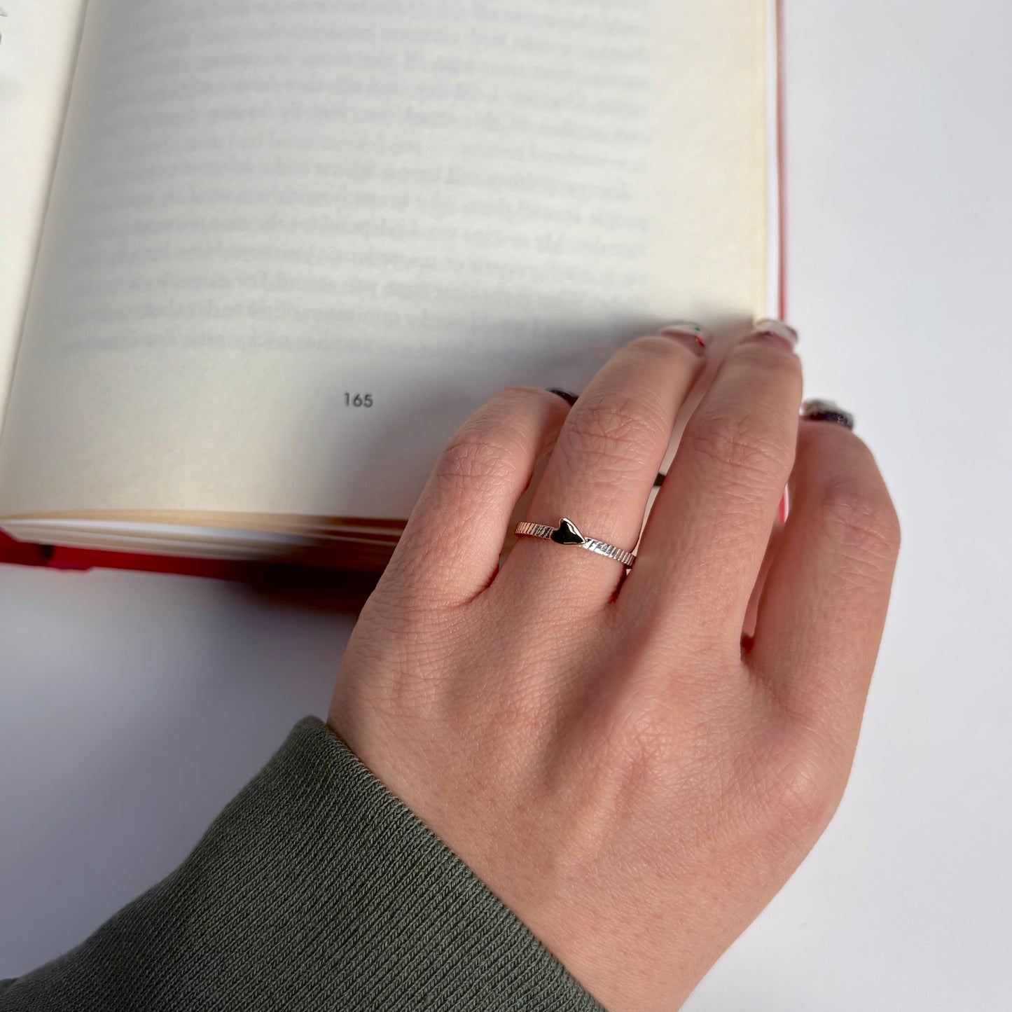 Heart plain ring 52