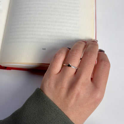 Heart plain ring 52