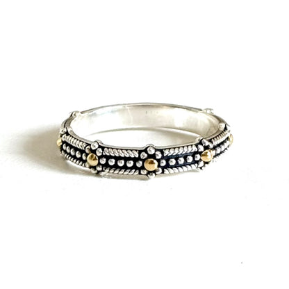 【Bijumam poco】Silver925×18K plain  ring 3