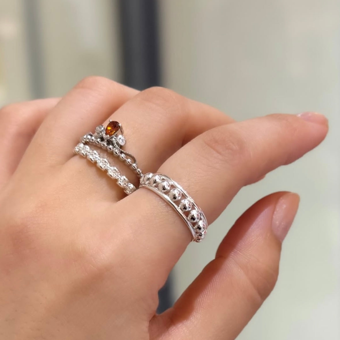 【Biju mam poco】Tiara ring  -Madira Citline-