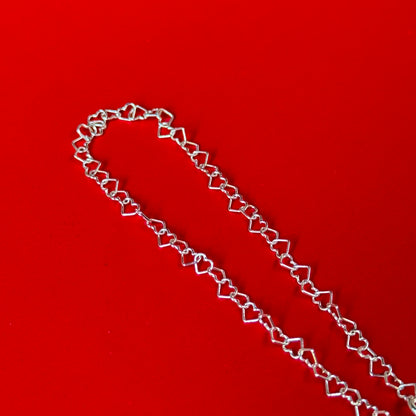Silver925 chain bracelet〈Heart〉