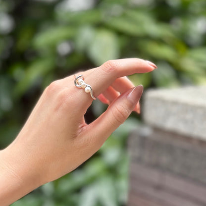 Pearl design ring 11