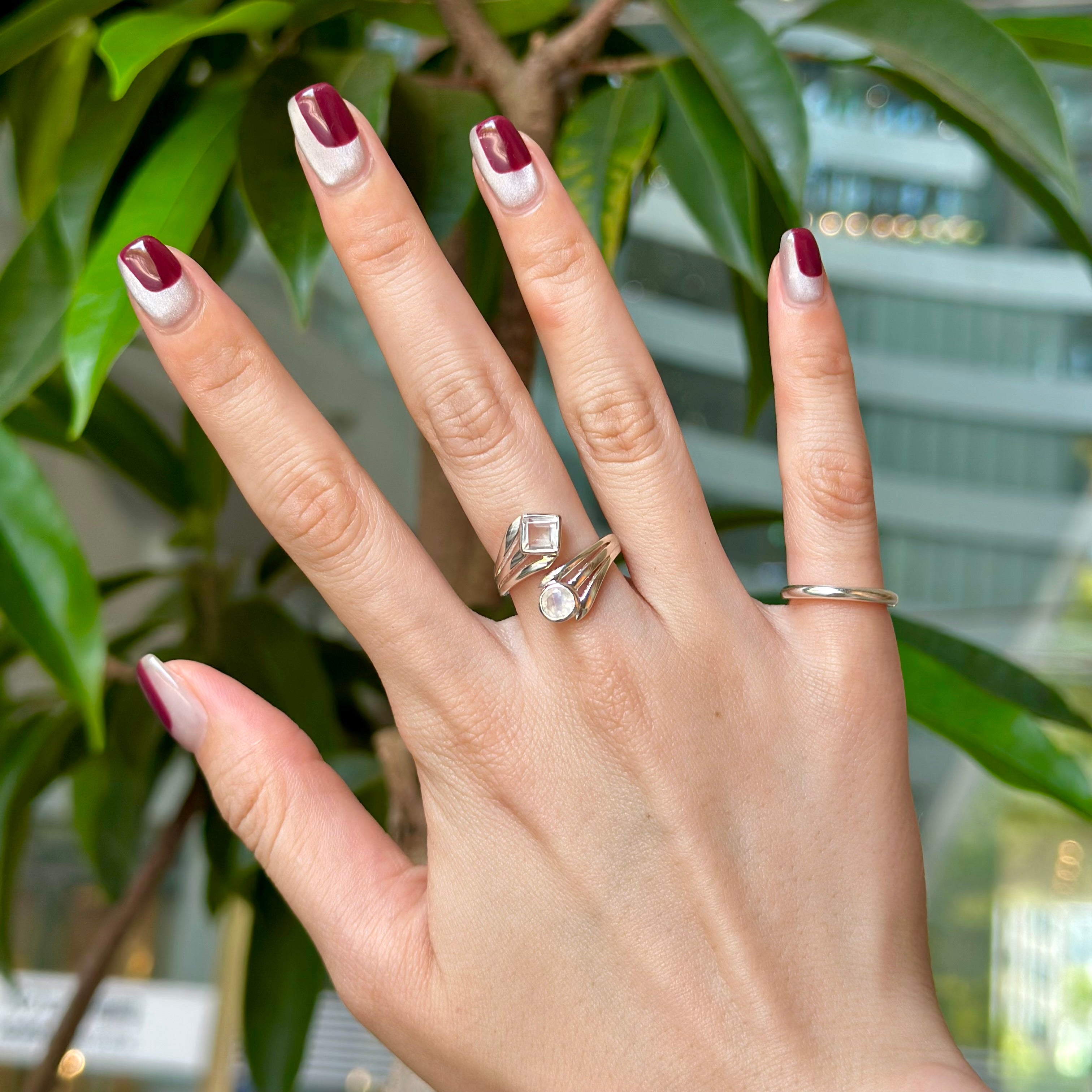 Silver925 2stone ring 14 – Biju mam