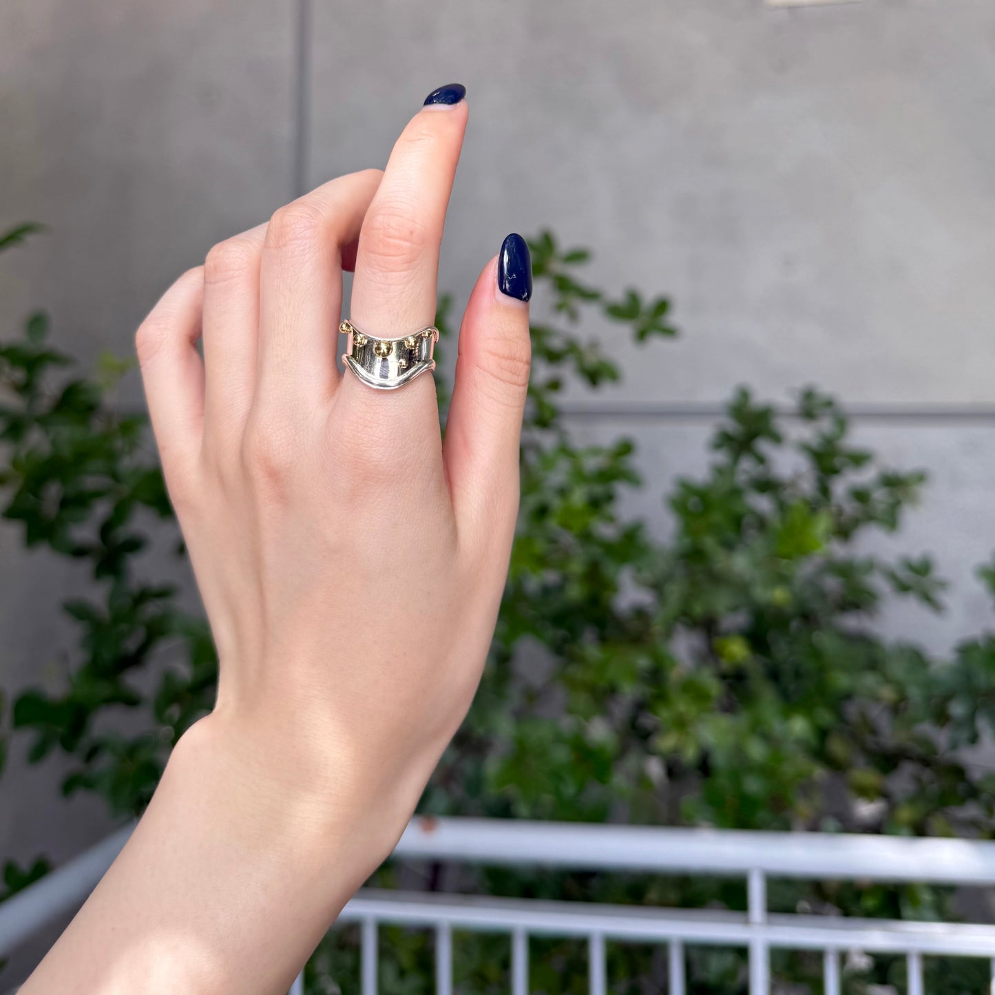 【9/22(月)21:00販売終了】 《FUKUOKA先行》Silver925×Brass plain ring