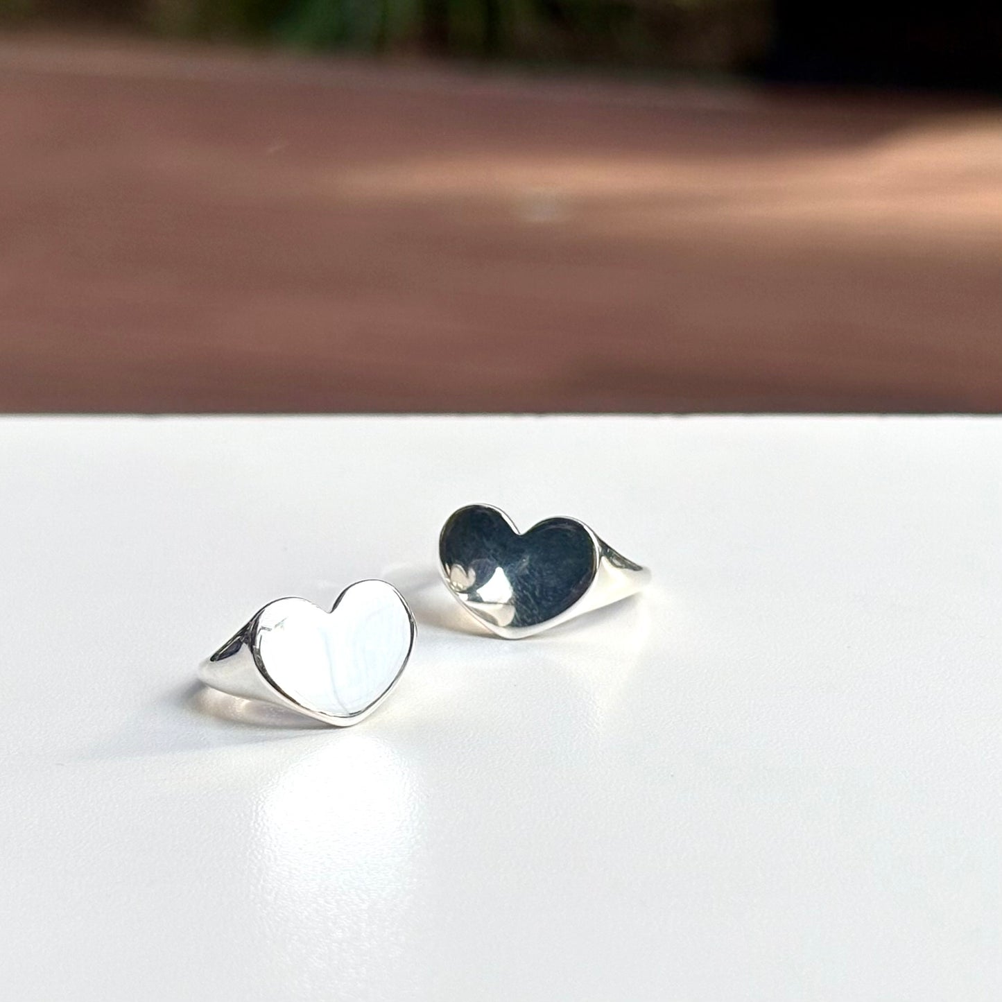 Heart plain ring 54