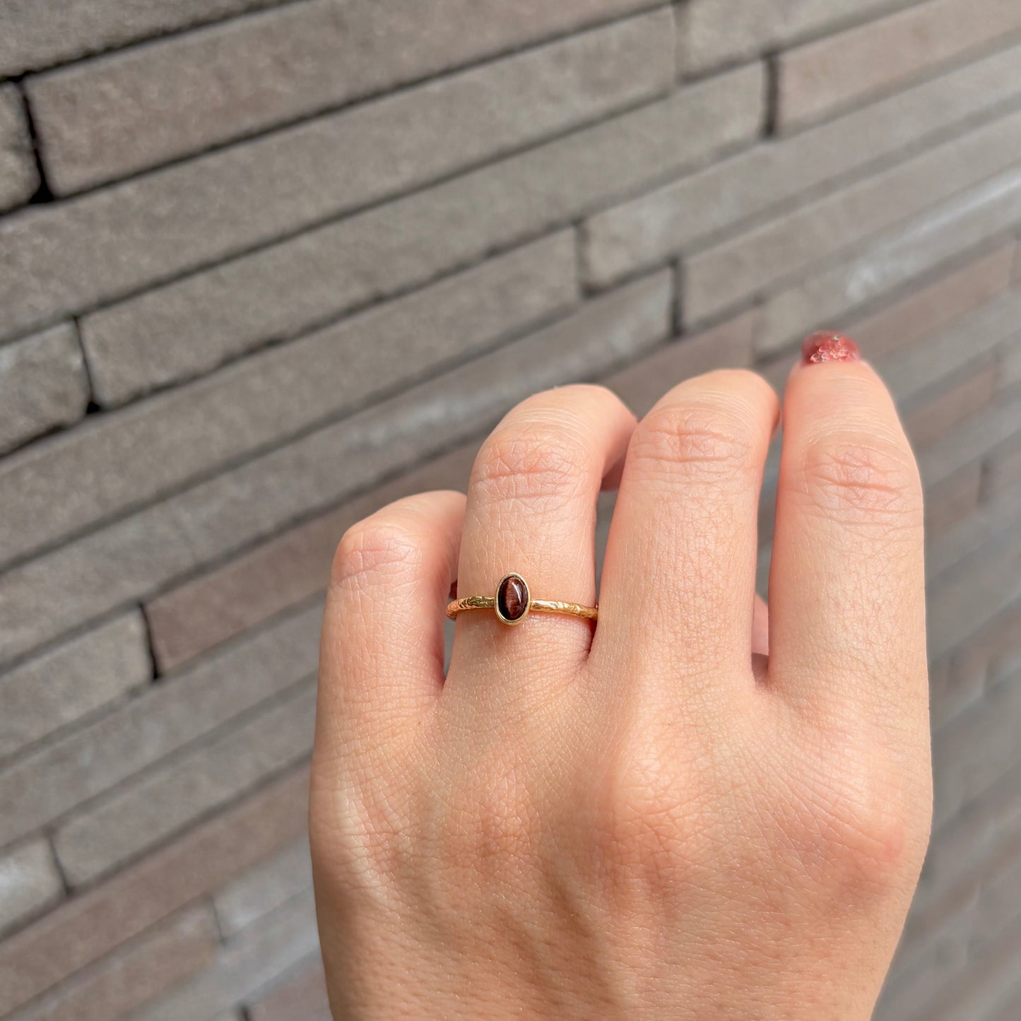 Brass petit ring 8