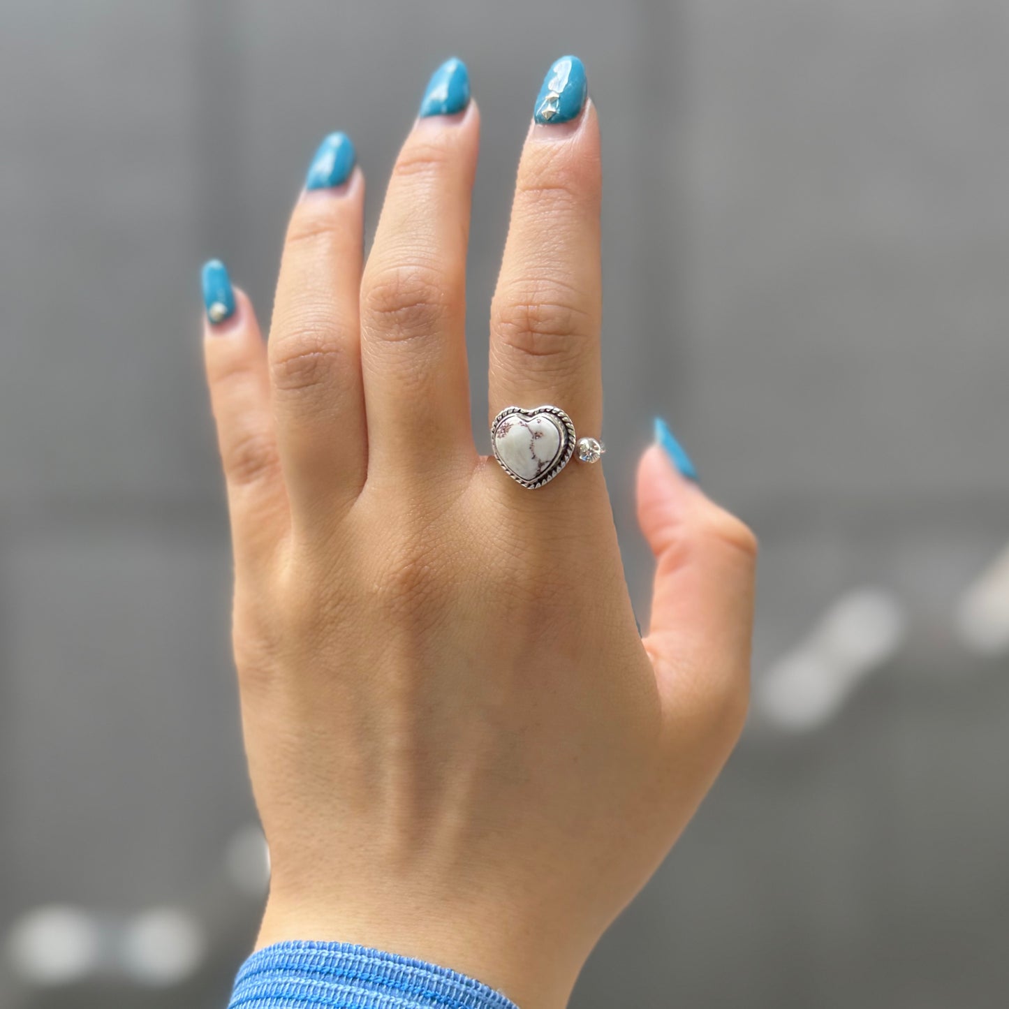 Heart design ring 7