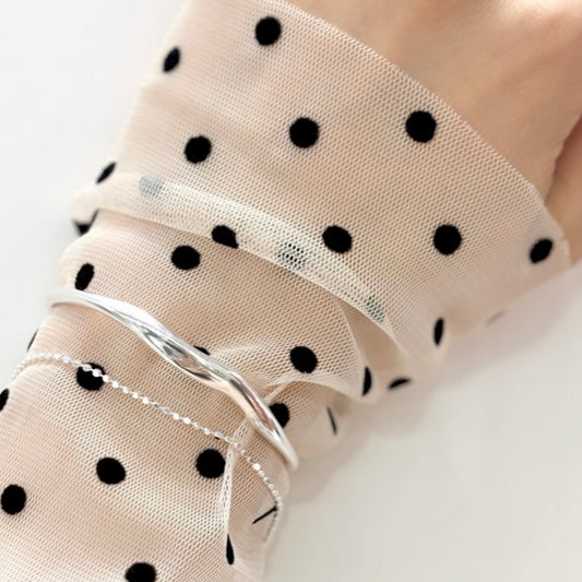 Silver925 plain bangle 2