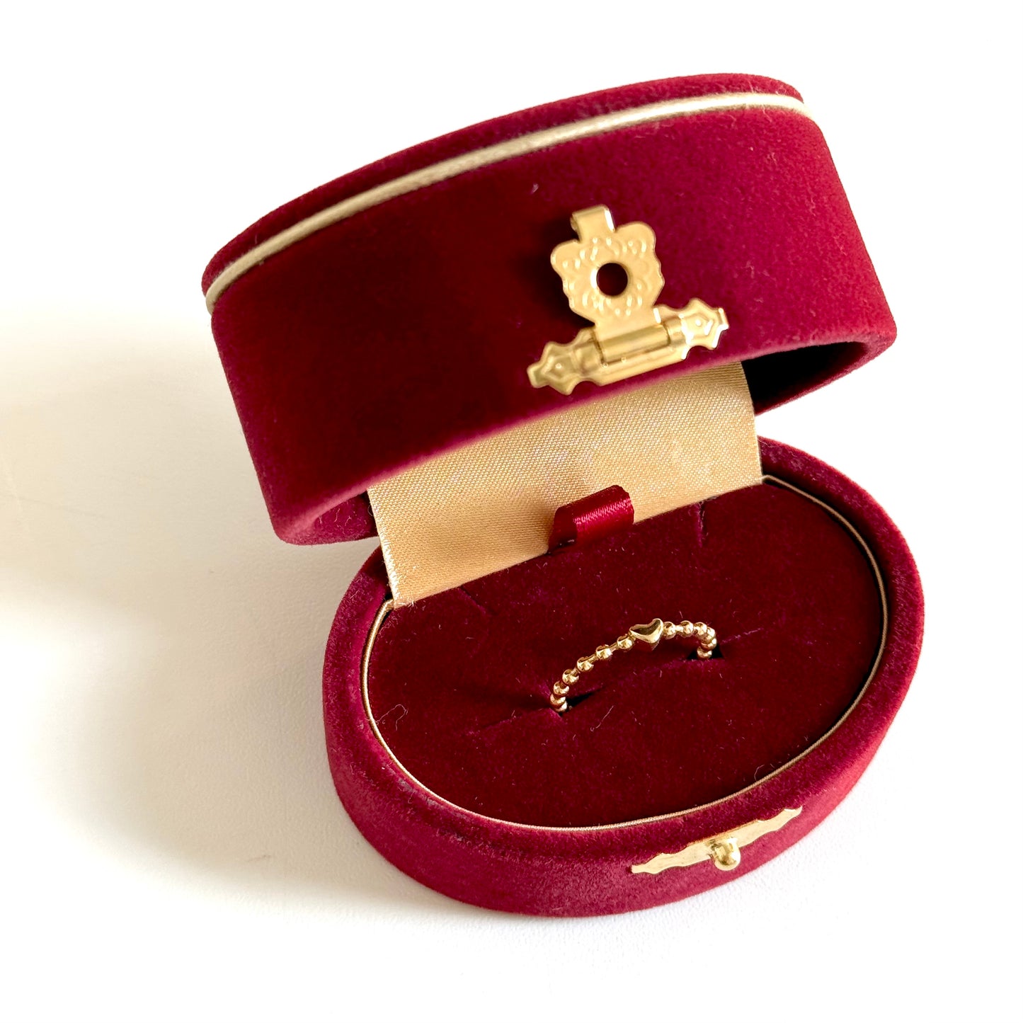 Brass Heart plain ring 7