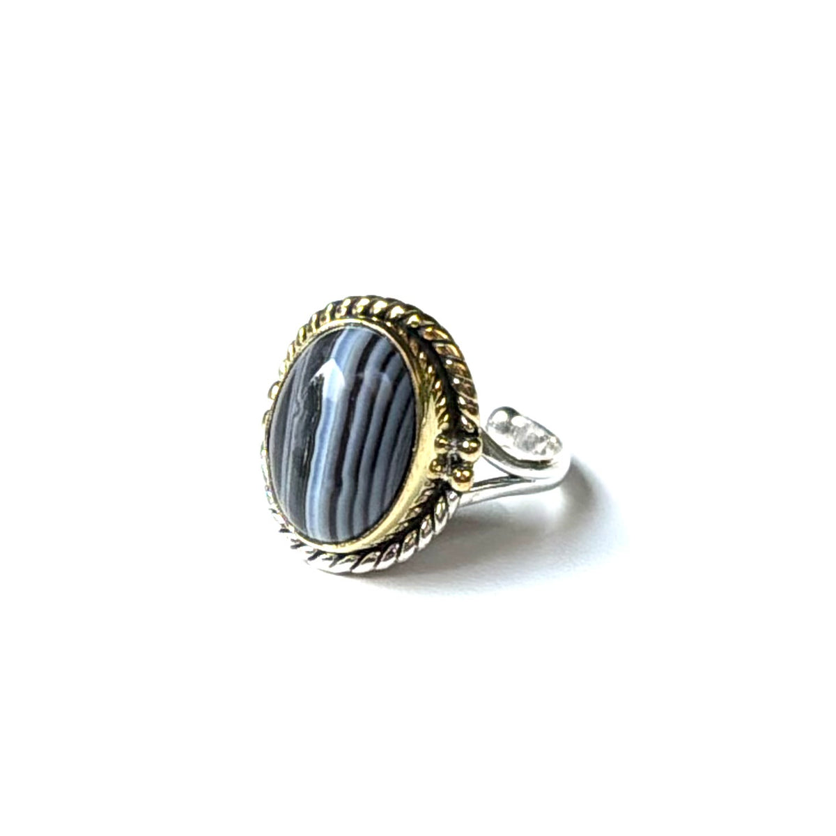 Silver925×brass design ring 21
