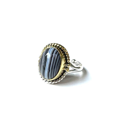 Silver925×brass design ring 21