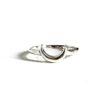 Moon plain ring 5
