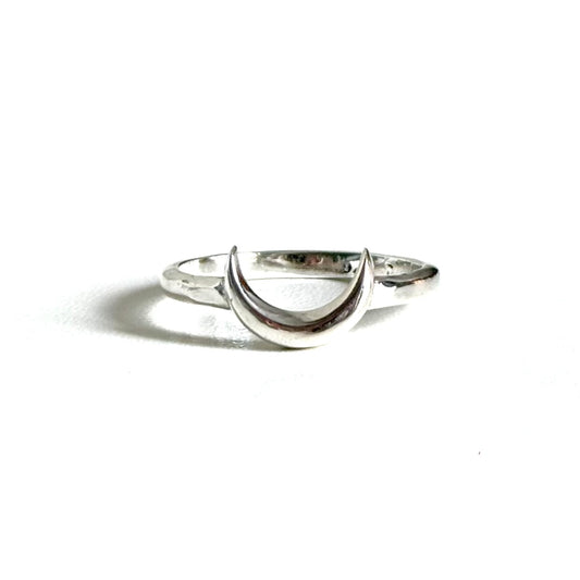 Moon plain ring 5