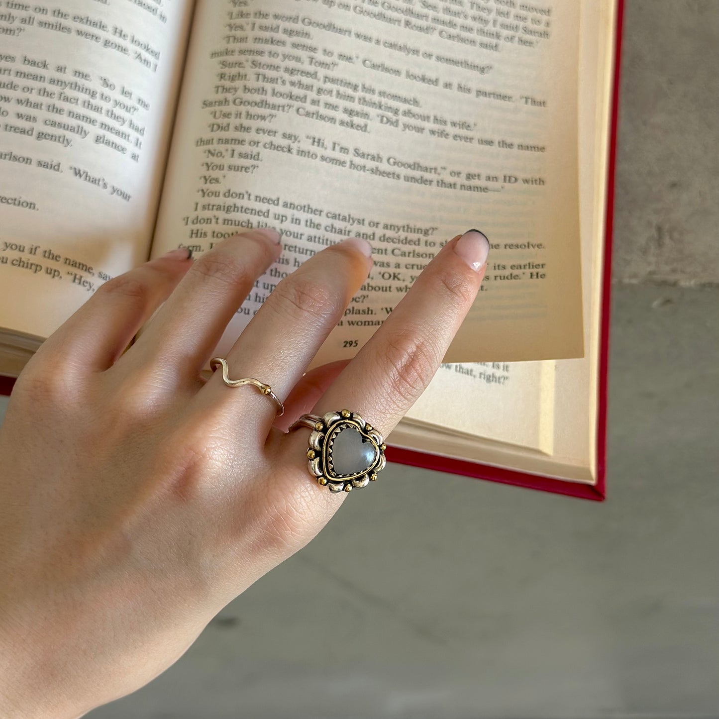 Silver925×Brass plain ring 19