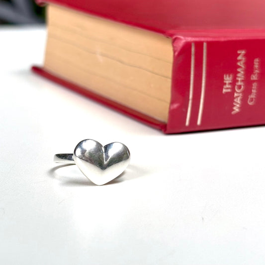 Heart plain ring 35