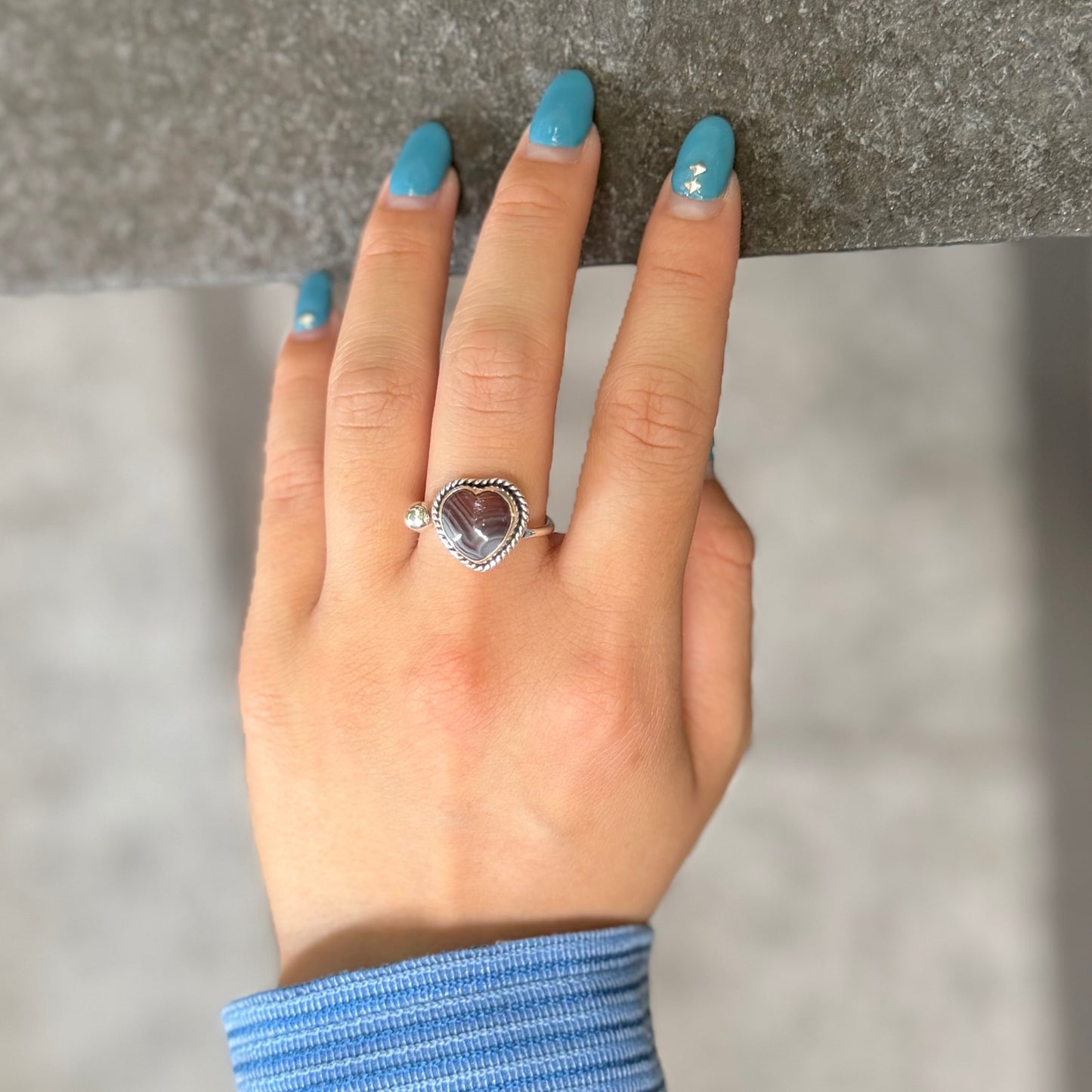Heart design ring 7