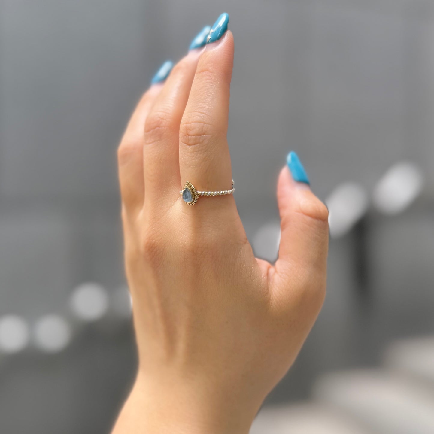 Silver925×Brass petit ring 4