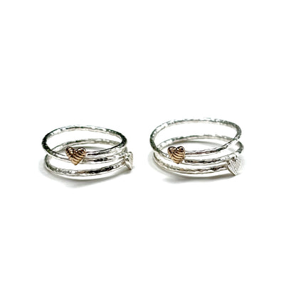 Heart plain ring 30