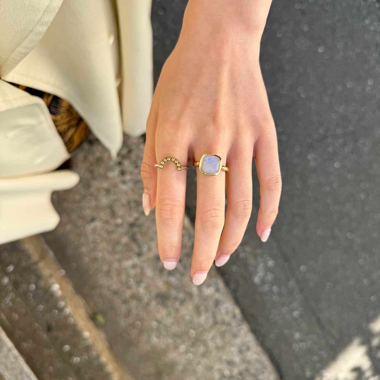 Brass square ring