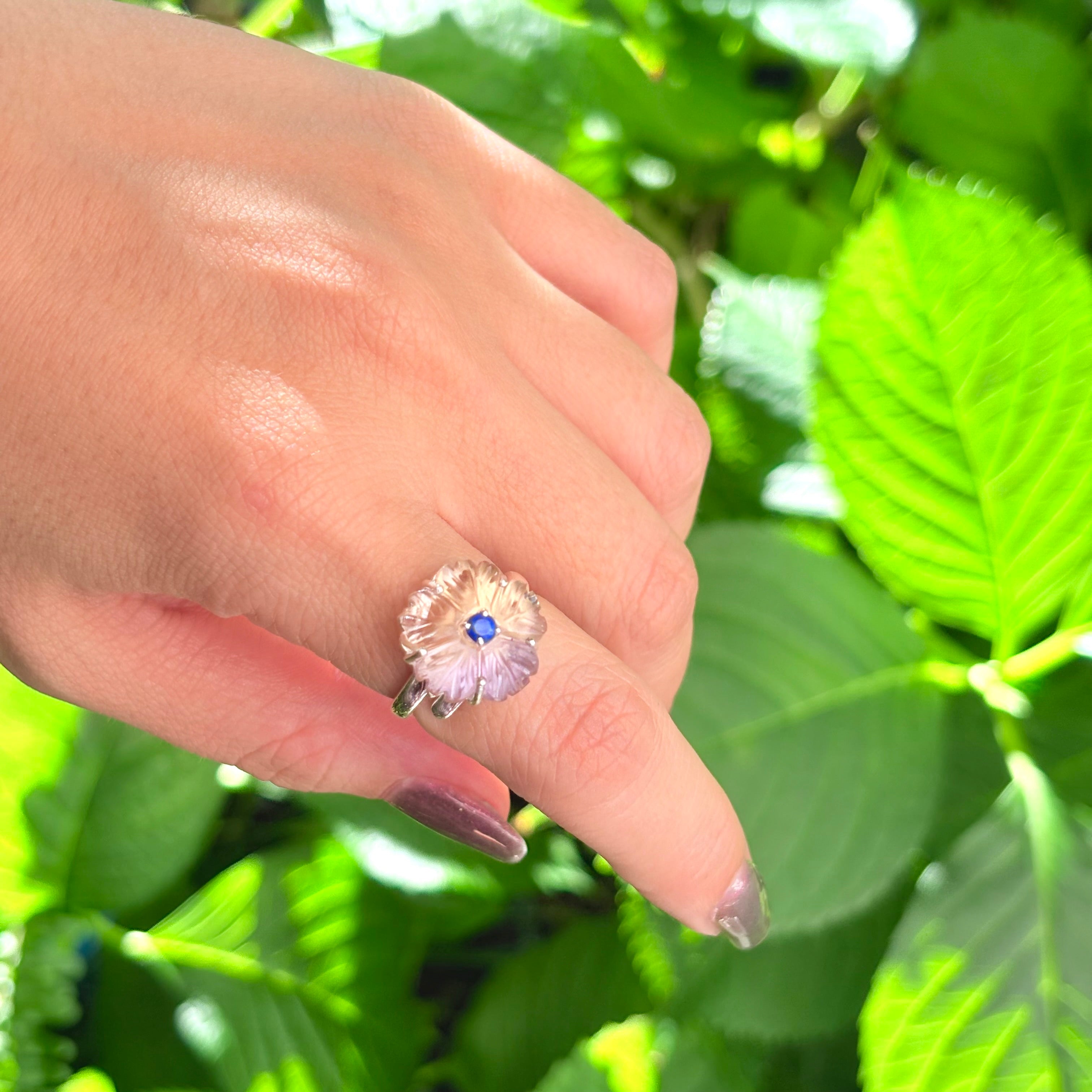 Biju mam＊Flower plain ring 10 Biju mam＊Flower plain ring 10 - メルカリ