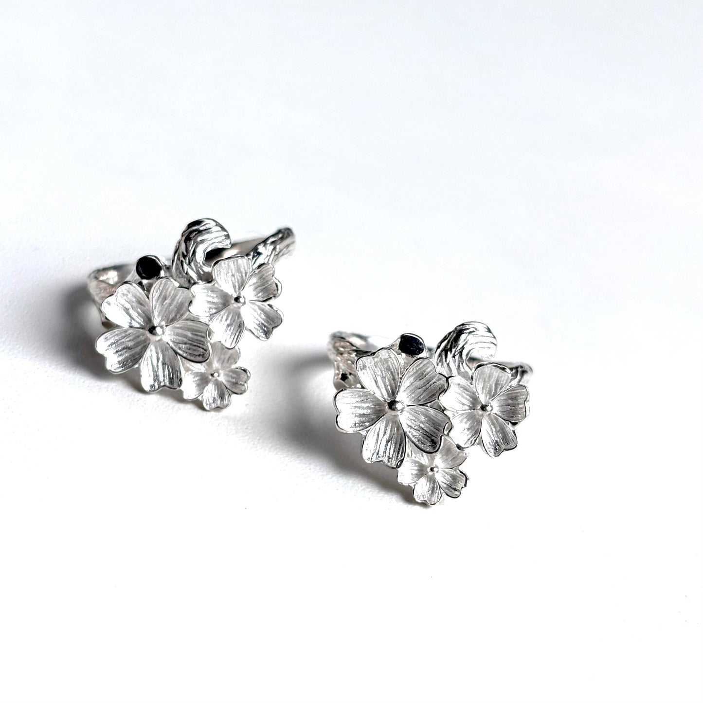 Flower plain ring 6