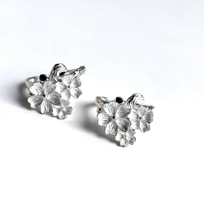 Flower plain ring 6