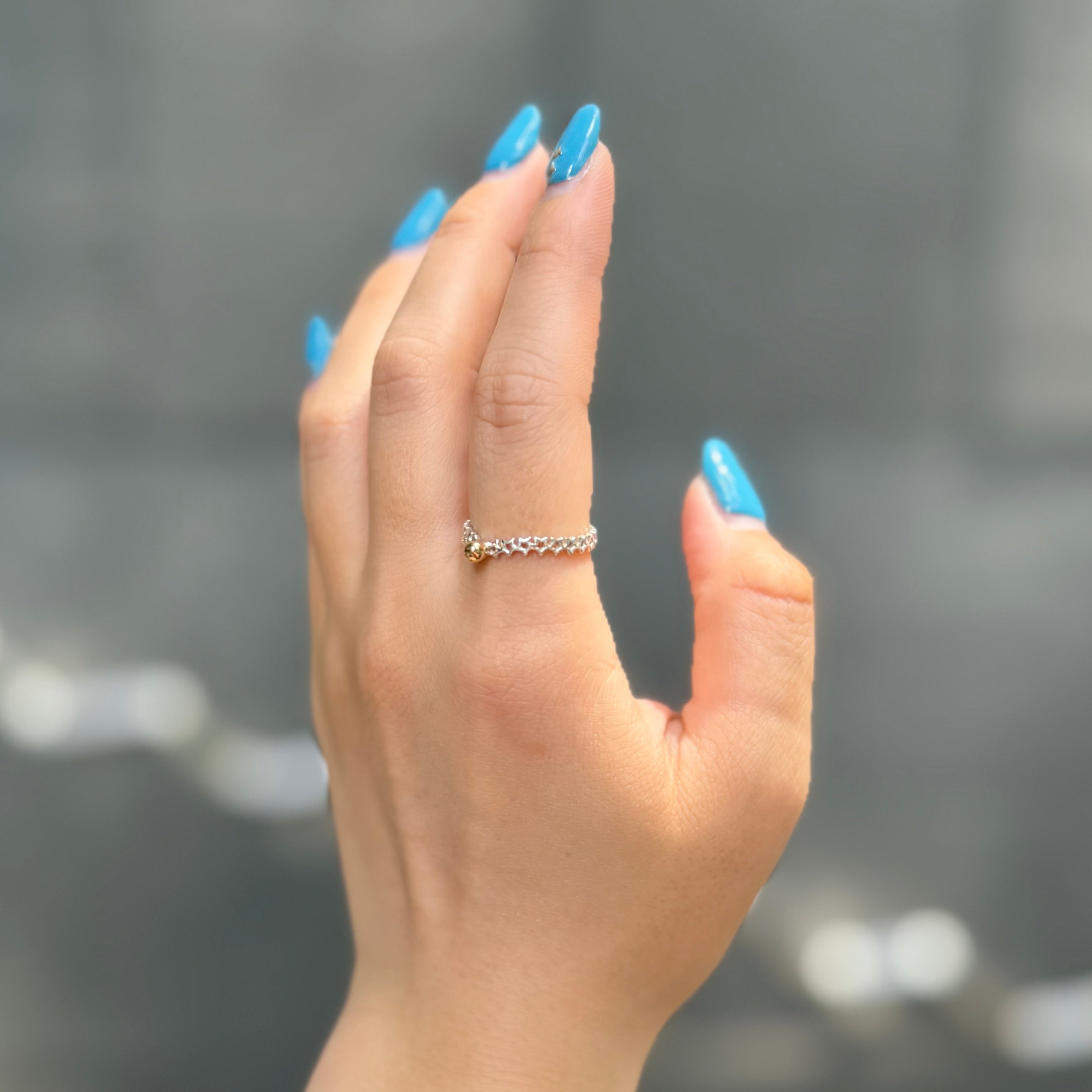 ビジュマム　マグネサイト　スターリング　11号 Star plain ring 11 – Biju mam