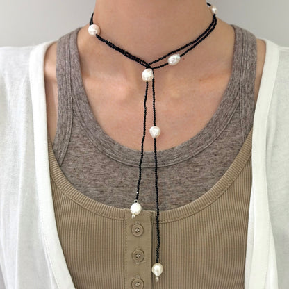 Pearl×Stone necklace 4