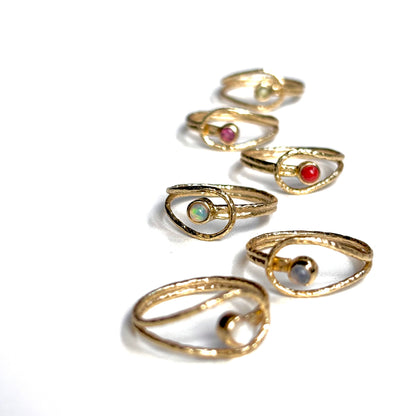 Brass design ring 7