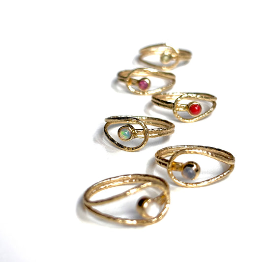 Brass design ring 7