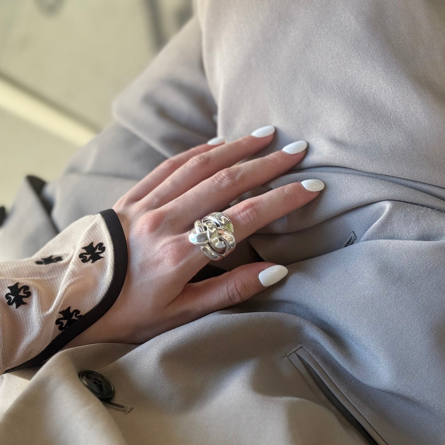 Silver925 plain ring 19