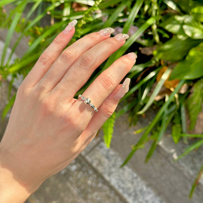Silver925 ball plain ring 2