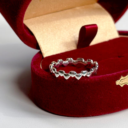 Heart plain ring 38