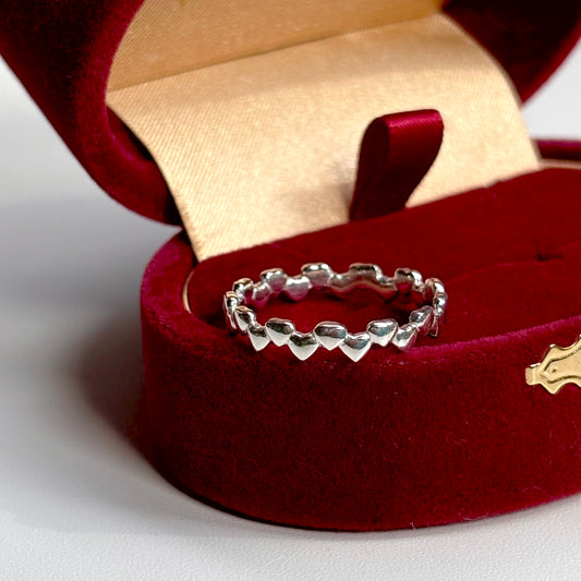 Heart plain ring 38