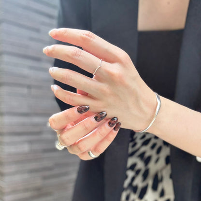 Silver925 plain ring 46