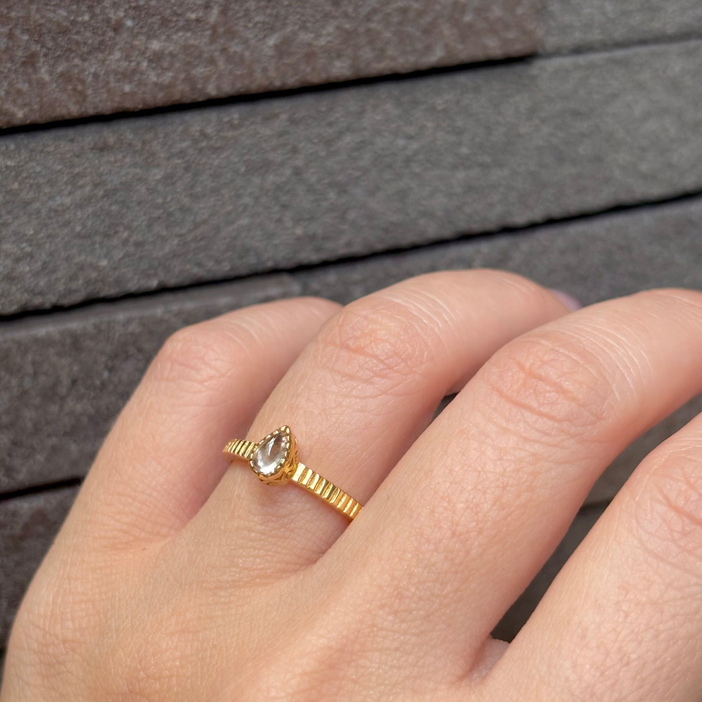 Brass petit ring 11