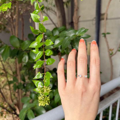 Silver925 2stone ring 1