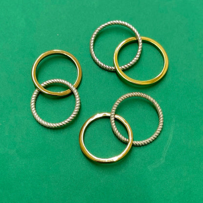 Silver925×Brass plain ring29